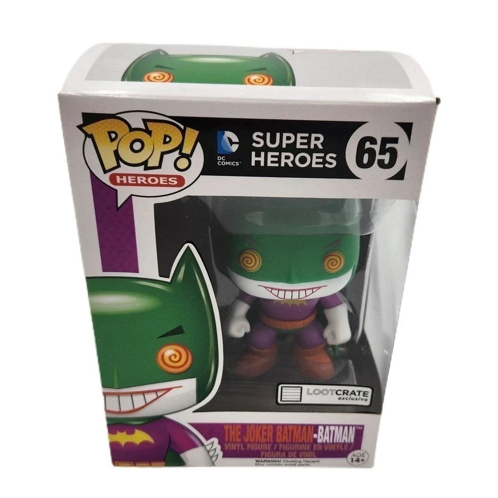 NEW Funko Pop The Joker Batman-Batman Pop Heroes #65 Loot Crate Exclusive